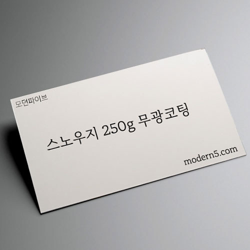 [일반명함] 스노우지 무광코팅 250g