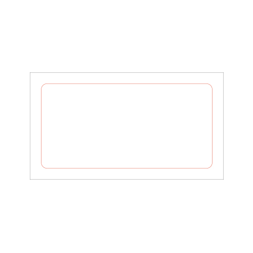 [일반스티커] 직사각 라운드 스티커 60x30mm