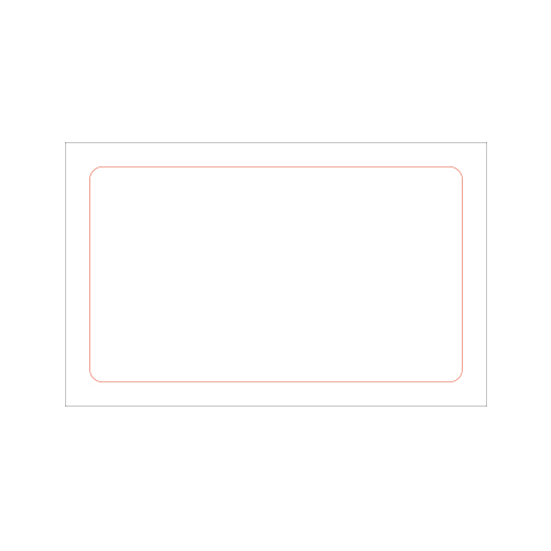 [일반스티커] 직사각 라운드 스티커 60x35mm