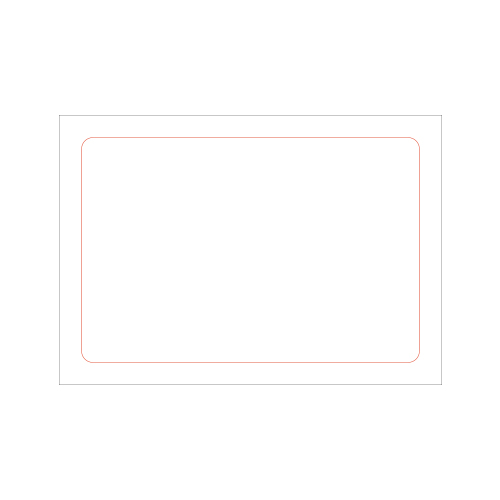 [일반스티커] 직사각 라운드 스티커 60x40mm