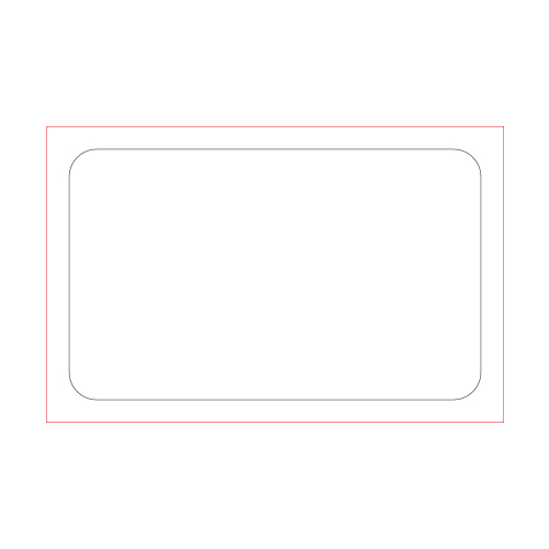 [일반스티커] 직사각 라운드 스티커 90x55mm