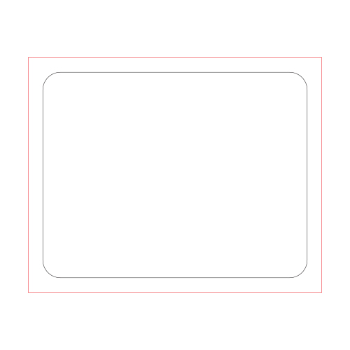 [일반스티커] 직사각 라운드 스티커 90x70mm