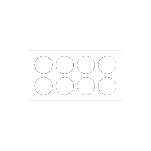 [일반스티커] 원형 스티커 15x15mm (1세트 8개)
