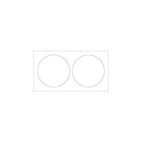 [일반스티커] 원형 스티커 40x40mm (1세트 2개)